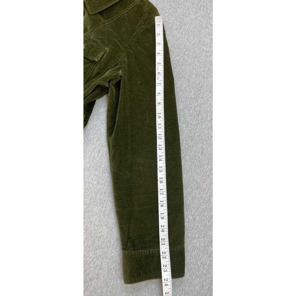 Talbots Jacket Womens 10 Green‎ Cotton Blend Stretch Long Sleeve - Picture 6 of 7